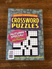 Penny Press Family Favorites Crossword Puzzles- 25 Autumn Special - 295 Puzzles