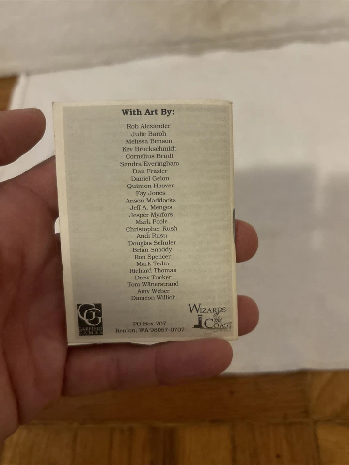 Magic The Gathering MTG Beta / Unlimited Edition Rule Book 1993 FREE SHIP - Image 3 of 4