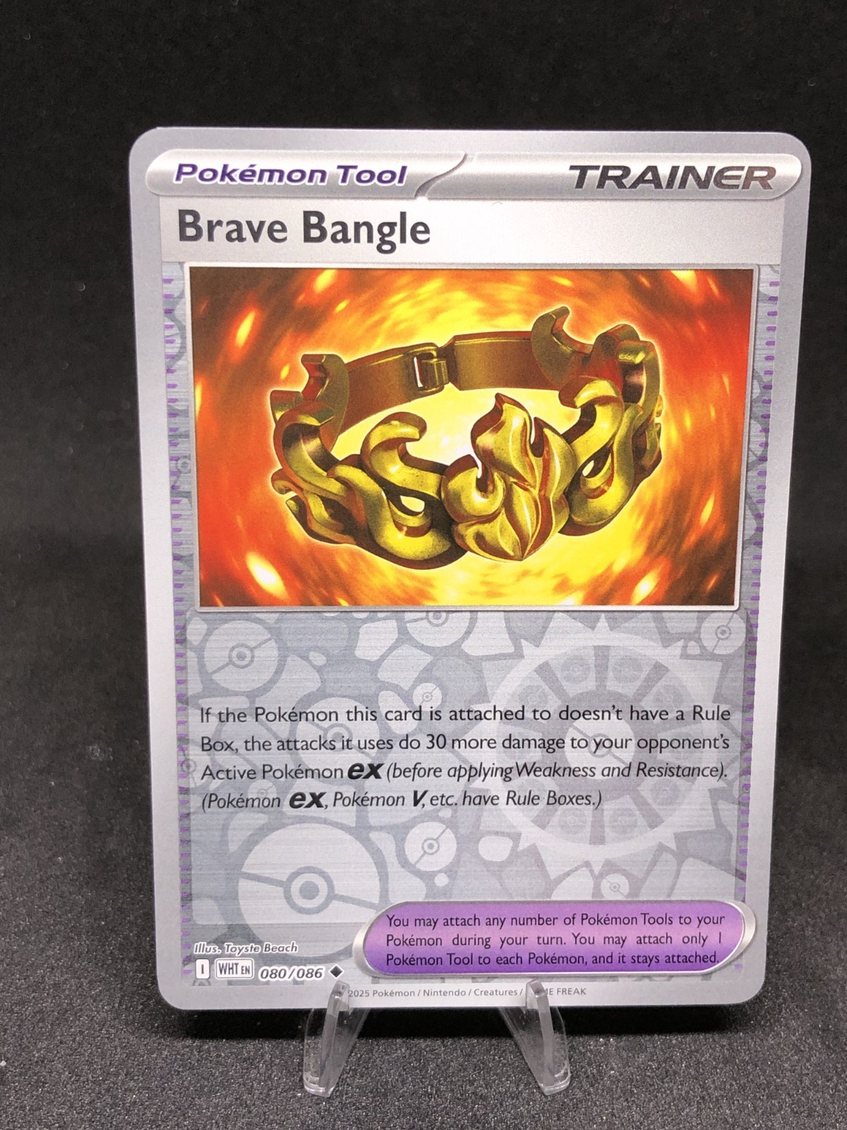 Pokémon TCG Brave Bangle 080/086 White Flare Reverse Holo NM