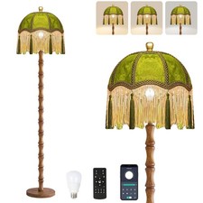 Vintage Floor Lamp for Living Room,Bedroom,Dimmable Standing Lamp with Remote...