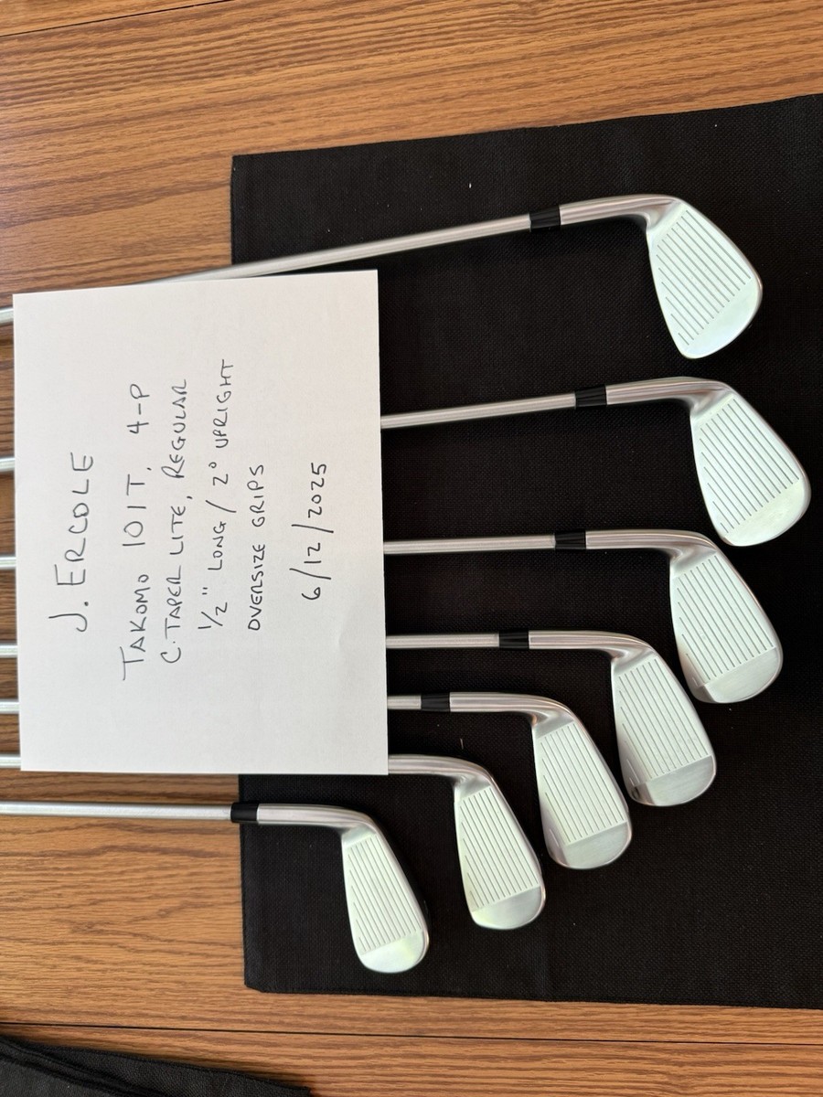 Takomo 101T Iron Set, Barely Used, 4-PW, C-Taper Lite Reg