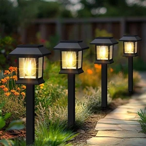 Solar LED Ground Stake Light Waterproof Garden Lawn Pathway Landscape Lamp