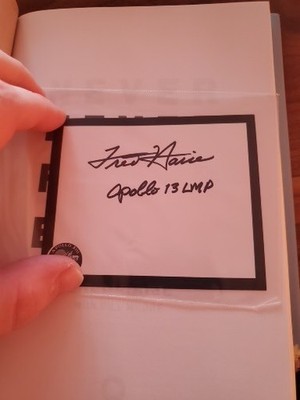 FRED HAISE ''NEVER PANIC EARLY'' APOLLO 13 - hardcover w signed bookplate - NEW!!