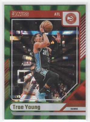 #93 2024-25 Donruss Holo Green Laser Trae Young Atlanta Hawks