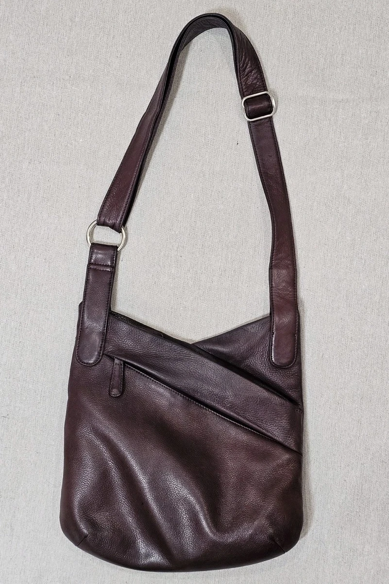 Osgoode Marley Purple Leather Ring Detail Shoulder Bag Osgoode Marley 7403 Chianti Leather Cross Body Handbag | eBay main image 4