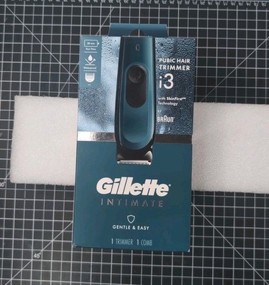   Gillette Intimate i3 Men's Pubic Hair Electric Trimmer for Men  Waterproof