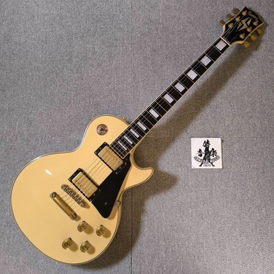 Burny Les Paul Custom Type Electric Guitar Lightning Inlay Randy