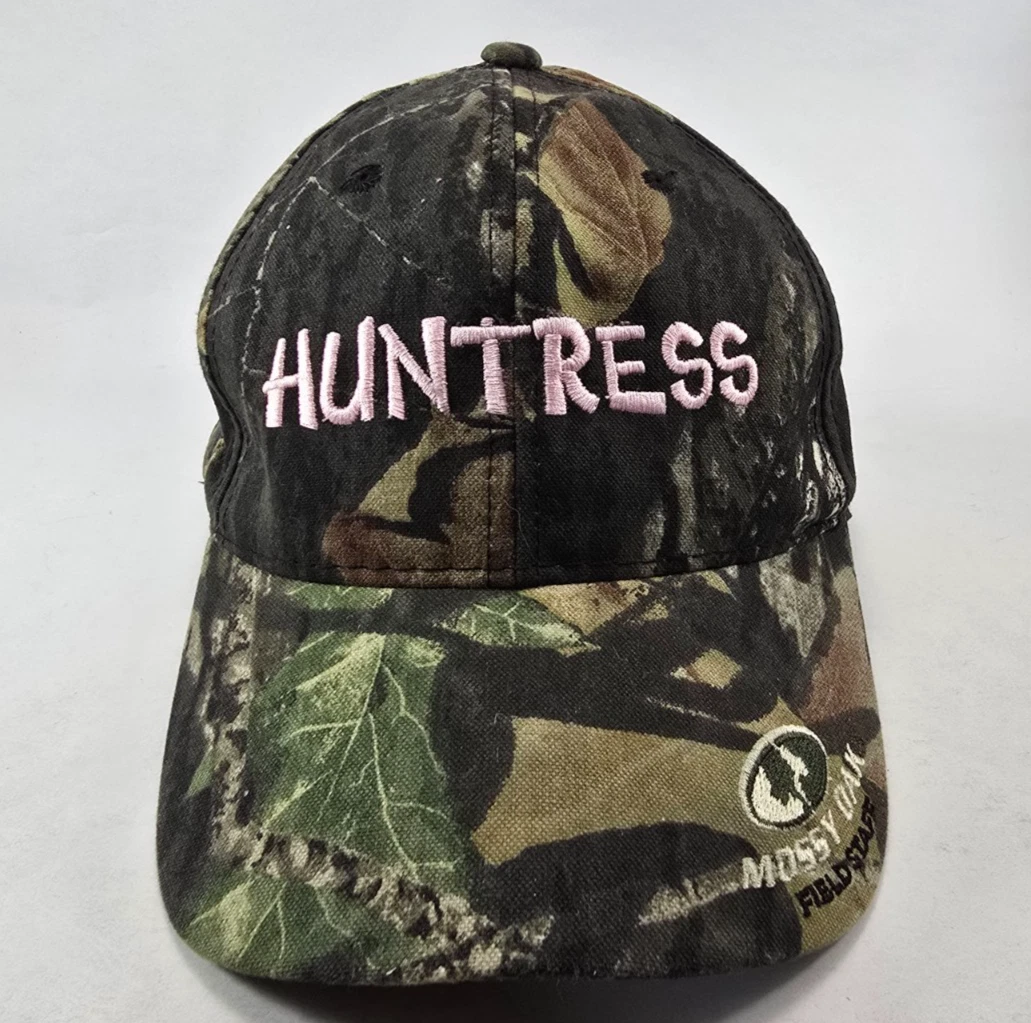 Mossy Oak HUNTRESS FIELD STAFF Baseball Cap Strapback Green Camo Adjustable