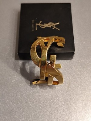 YVES SAINT LAURENT Armband CASSANDRE Armreif YSL massiv goldfarben