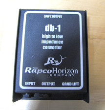 RapcoHorizon DB-1 Passive Direct Box DI High Low Impedance Converter XLR 1/4