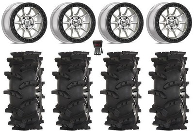 Valor V18 Bdlk 15''Wheels Raw+30mm 33''Outlaw Max Tires ZForce Z10/Z10-4
