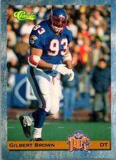 1993 Classic Gilbert Brown Minnesota Vikings #60