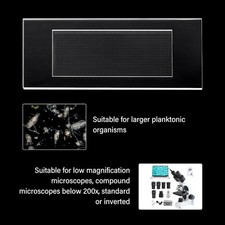 Glass Plankton Counting Cell Case 1mm 1000 Grids Single Gridded Counting Cell US