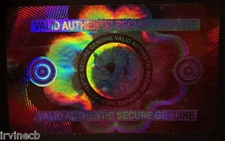Hologram Overlays Secure Eagle Overlay Inkjet Teslin ID Cards - Lot of 10