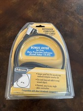 Fellowes Notebook Computer Key Cable Lock 6 Ft Cinch Loop W/ 2 Keys for Laptops