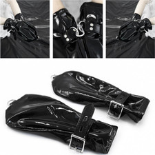 Patent Leather Dog Paw Gloves Restraints Mittens Hand Wrist Cuffs Coupless