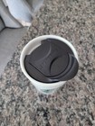 Starbucks 2014 White Ceramic Coffee Travel Cup Mug Tumbler 12 oz. w/ lid — photo 2