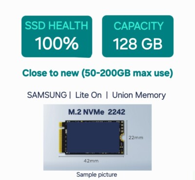 128GB 2242 NVMe SSD Solid State Drive Various Brands Error