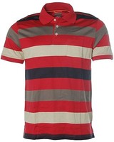 Kitaro Herren Kurzarm Shirt Poloshirt Polokragen Streifen M Rot Blau Beige X4540