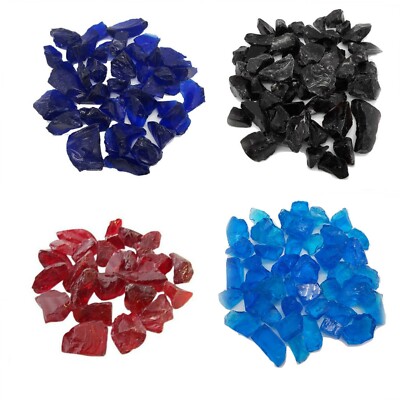 Glassplitt Kieselsteine für Garten, Grab, Basteln, Aquarium - Farbe wählbar