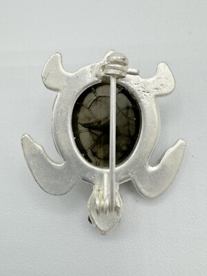 B2-4428 VINTAGE BROOCH SILVER PIN 1.2