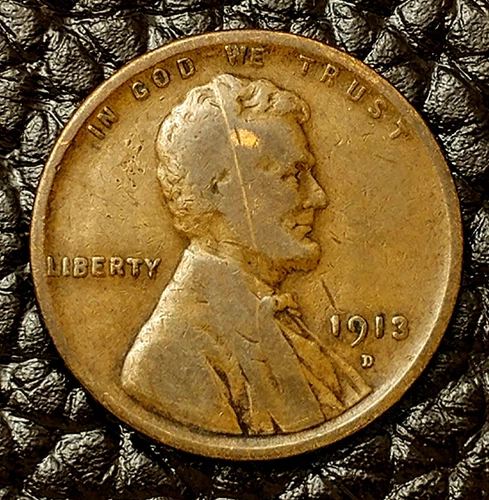 1913-D Lincoln Wheat Cent ~ VERY GOOD (VG) Condition ~ COMBINED SHIPPING!