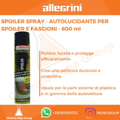 SPOILER SPRAY 600 ml Allegrini - AUTOLUCIDANTE PER SPOILER E FASCIONI