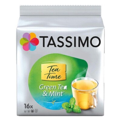 TASSIMO Tea Time Green Tea & Mint-Tea Pods -16 pods-FREE SHIPPING