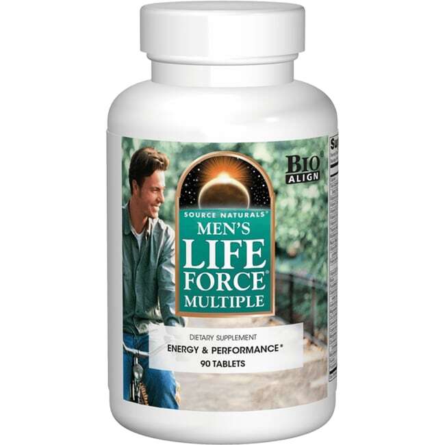 Source Naturals Мужская жизненная сила содержит более 90 таблеток
