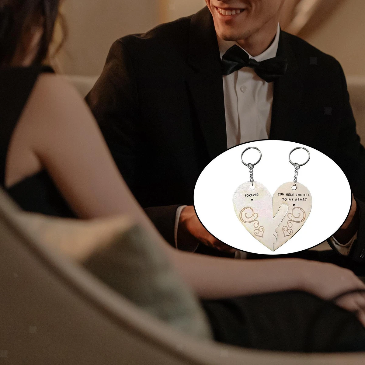 Husband and hotsell wife keychains