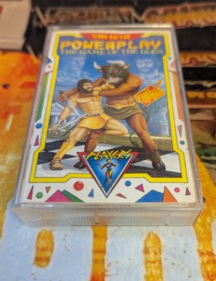 Powerplay (Players 1988) Commodore 64 (Tape, Manual, Box) works classic 8-bit