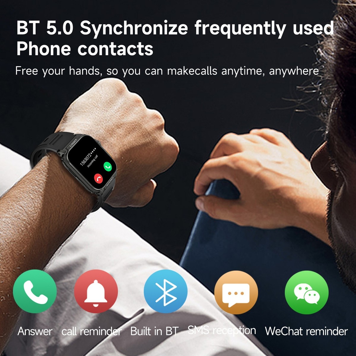 Smart Watch For Men/Women, Waterproof Smartwatch Bluetooth For
