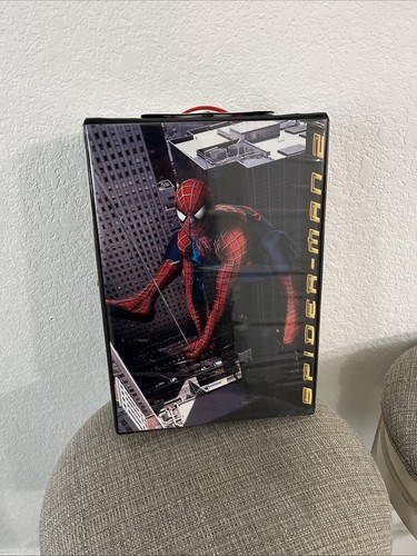 SPIDER-MAN 2 ACTION FIGURE STORE AND PLAY CARRY CASE TOY BIZ 2004 MARVEL - Picture 5 of 9