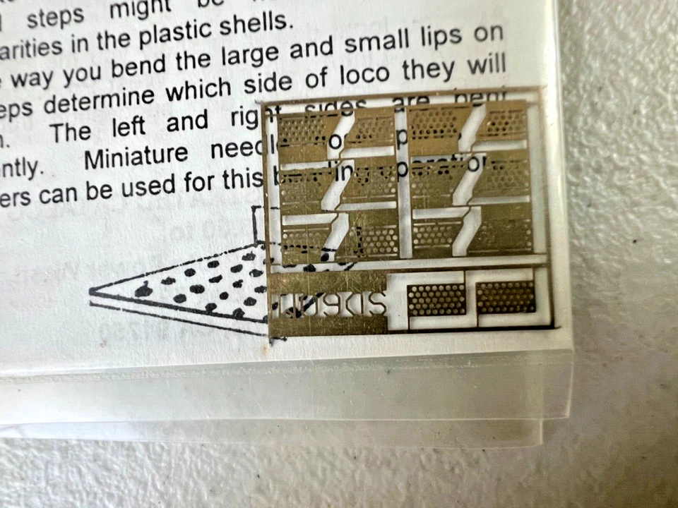 A-Line #29234 HO Brass See-Thru Diesel Steps Etched RPP SD60M - NOS - Image 2 of 3