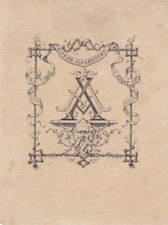 ✒ EX LIBRIS Alfred ALPHANDERY par G HUOT