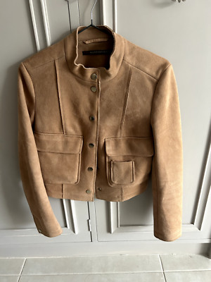 Love Republic Tan Faux Suede Suedette Short Jacket EUR36/US4