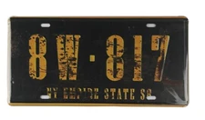  bedroom office design 8W 817 My Empire State tin sign car plate