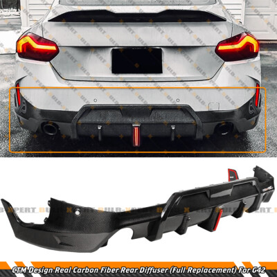 For 2022-25 BMW G42 230i M240i Carbon Fiber Bumper LED Diffuser Full Replacement