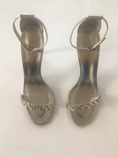 Women s Silver Metallic Dress Sandals, Very Elegant