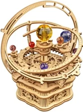 New Factory Sealed ROKR Hand-Crafted Starry Night 3D Wooden Puzzle Music Box kit