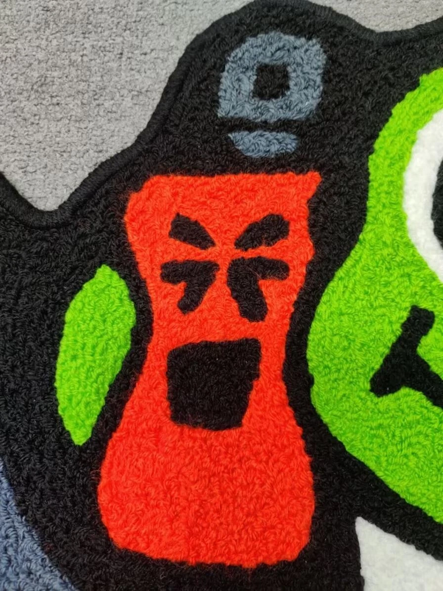 KanKan Best Friends Frog Shaped Floor Mat Washable Area Runner Rug for Living Room