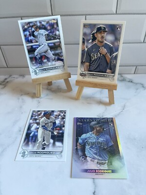 2022 Topps Update Julio Rodriguez Rookie Card Lot (4 Cards)    