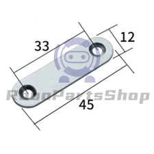 NEW 45mm Length Metal Repair Mending Flat Fixing Plate Bracket Support 1pcs /RS