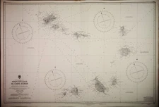 Arquipélago de Cabo Verde - North Atlantic British Admiralty Chart 366 (1820)