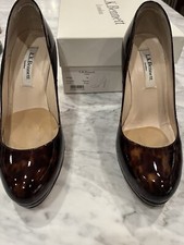 LK Bennett Sledge Tortoise Shell Patent Leath...