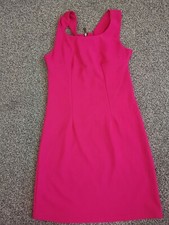 Point Bright Pink Zip At The Back Dress Size M/L