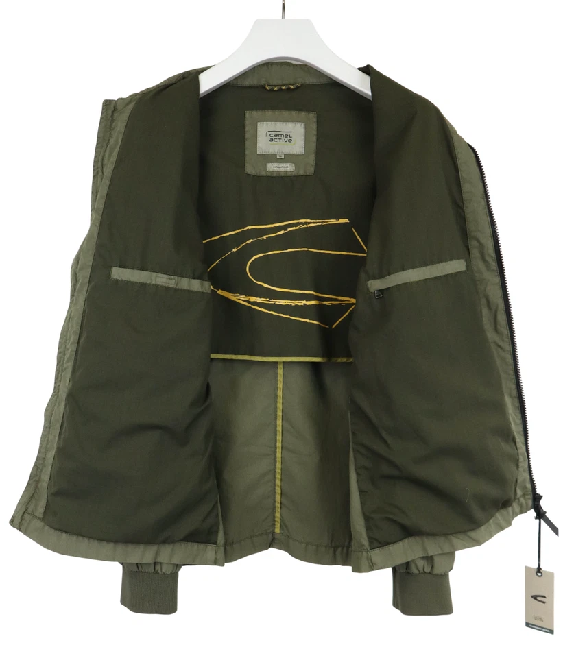 Camel Active Blouson Chaqueta Hombre (Eu) 56 Verde Militar con Cuello Cremallera - Imagen 4 de 4