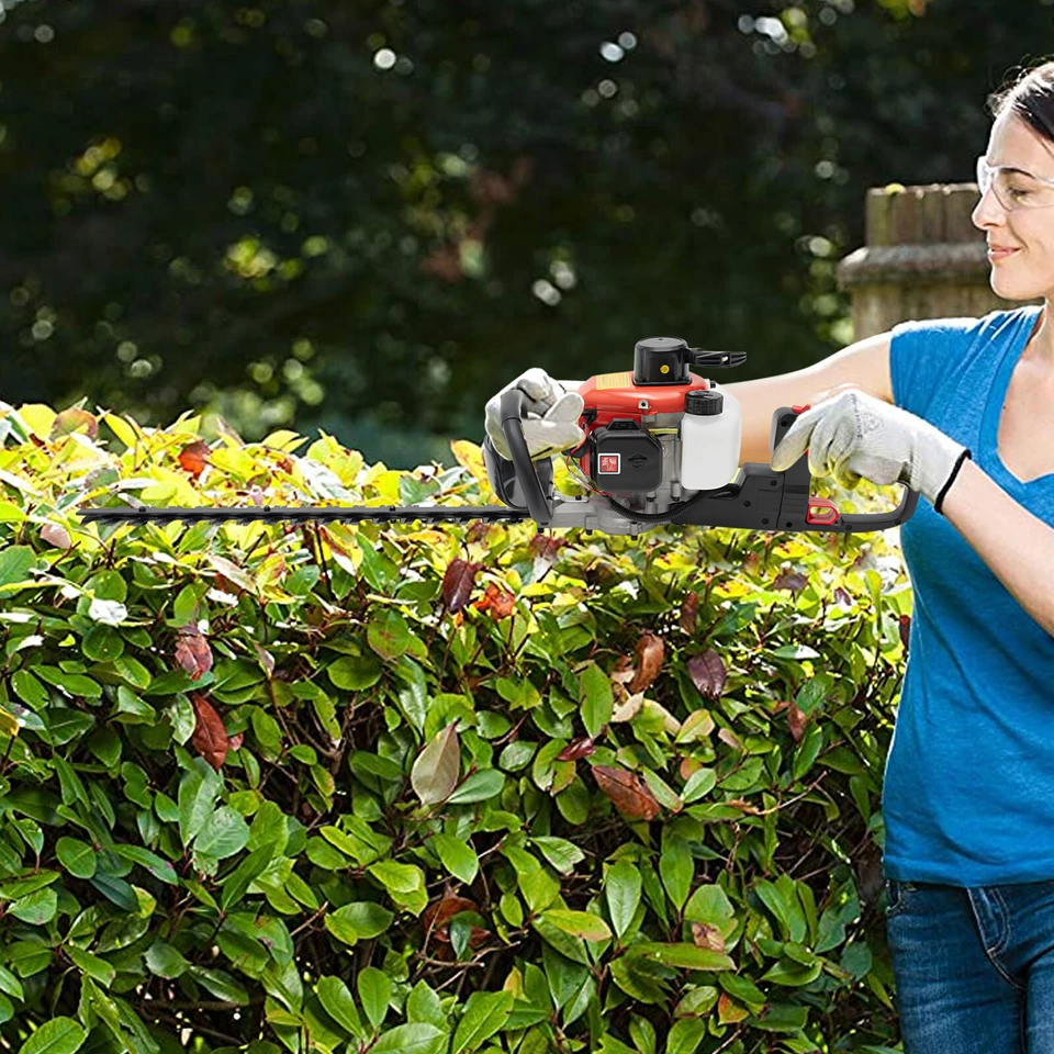 Gas Hedge Trimmer 22.5cc 2 Stroke Gas Powered Dual Sided Hedge Trimmer 650w - Image 3 of 4