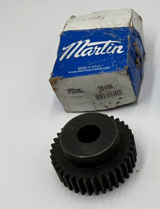 (LOT OF 2) Martin TS1036 Steel Spur Gear 36 Tooth 10 DP 20° Pressure Angle B Hub
