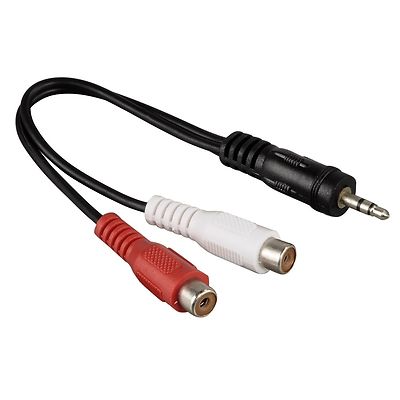 Adapter 2x Cinch-Kupplung - Klinken-Stecker 3,5 mm Stereo 8600 THM